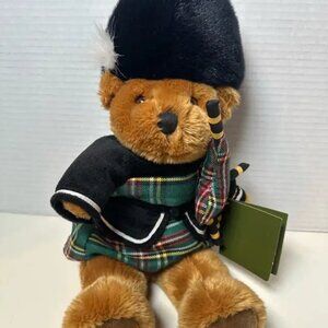Vintage Harrods Knightsbridge Teddy Bear Scottish Bag Pipe